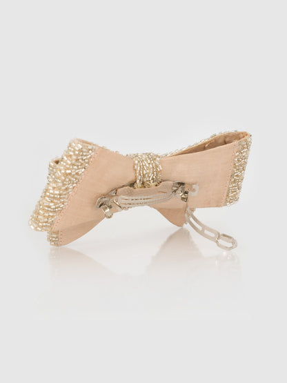 Grandiose Hair Bow - Beige
