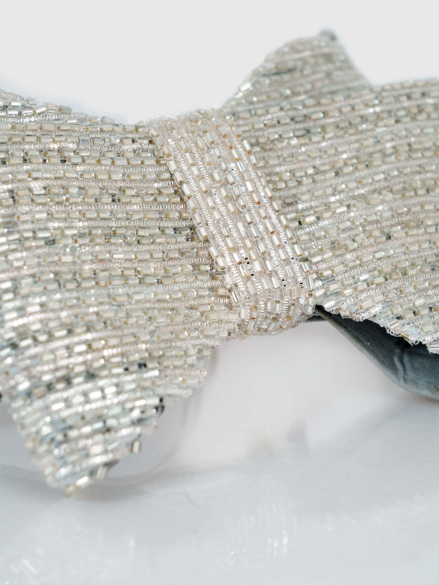 Grandiose Hair Bow - Silver