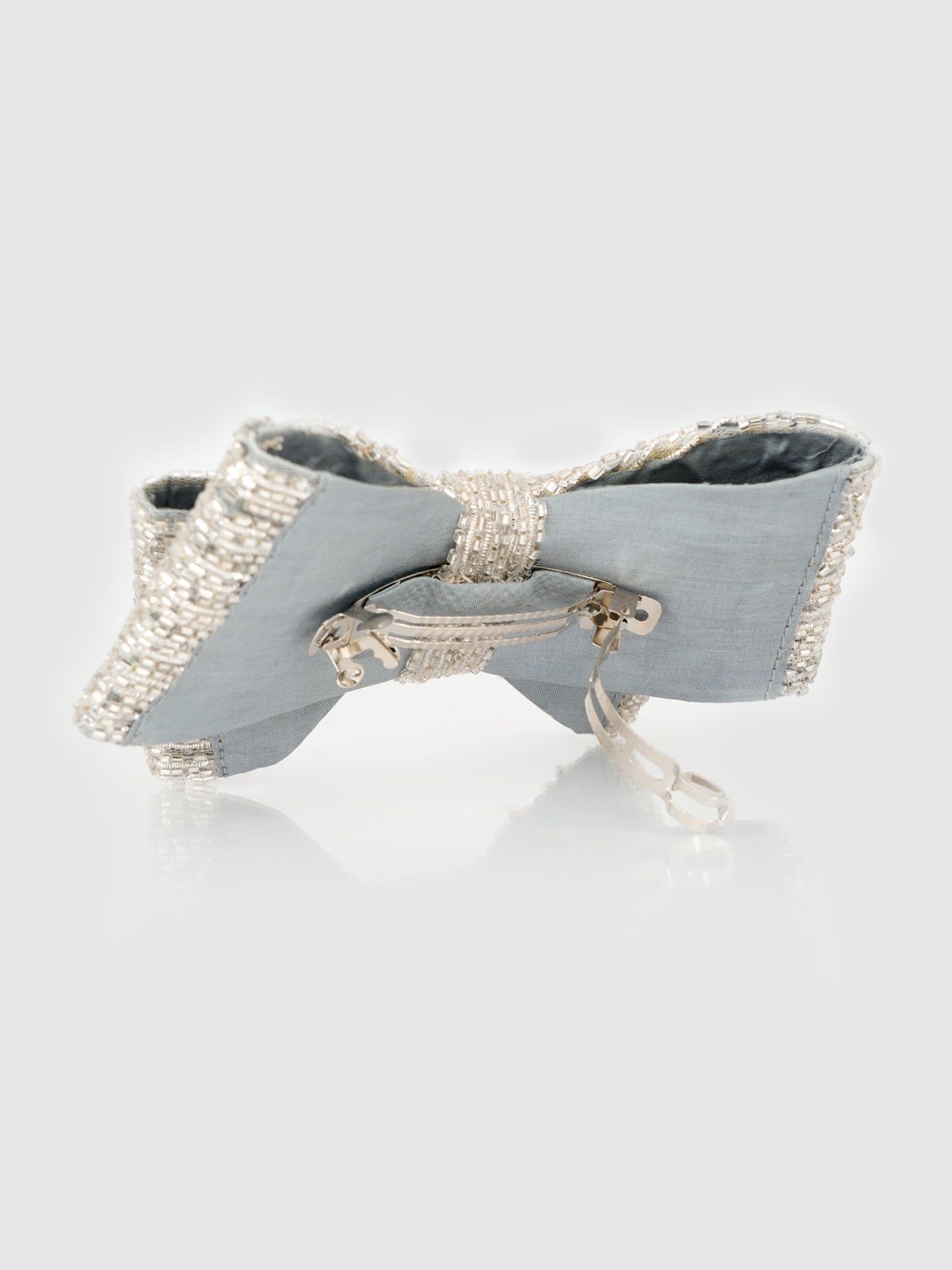 Grandiose Hair Bow - Silver