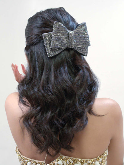 Grandiose Hair Bow - Black