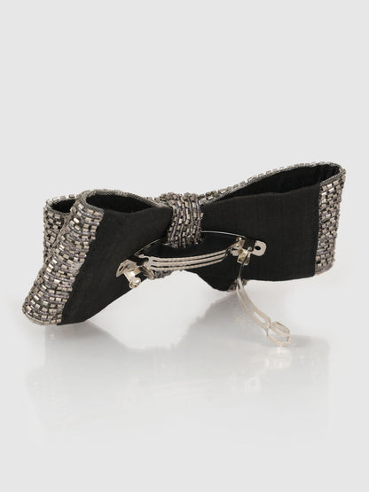 Grandiose Hair Bow - Black