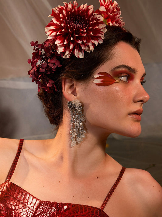 KENZIE SILVER DANGLINGS - House of Doro