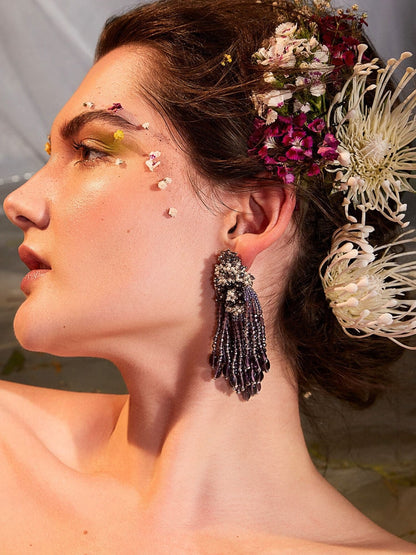 ANAKIA PURPLE DANGLINGS - House of Doro