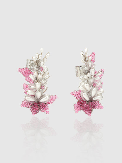 Pink Astilbe Earrings