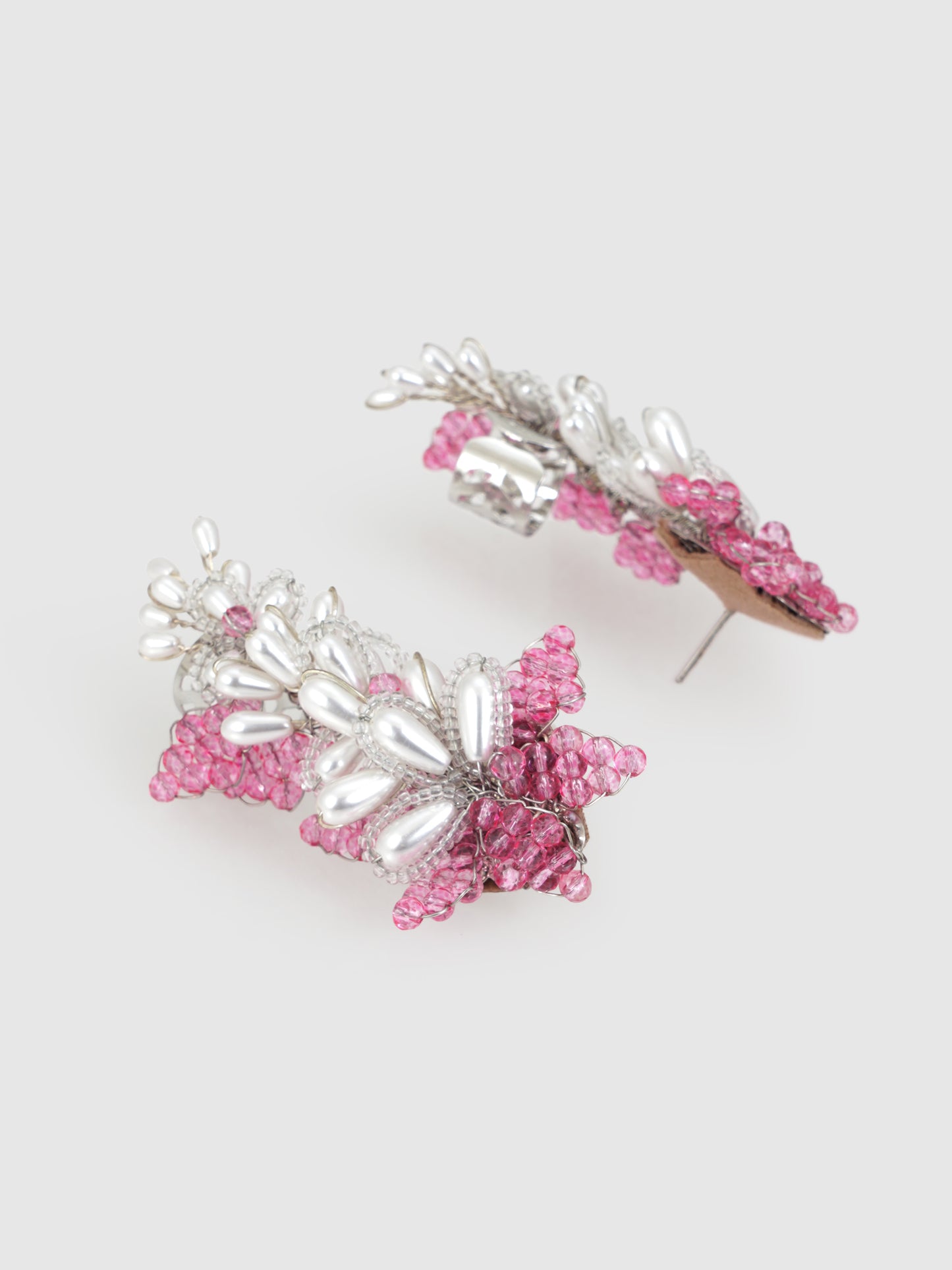 Pink Astilbe Earrings