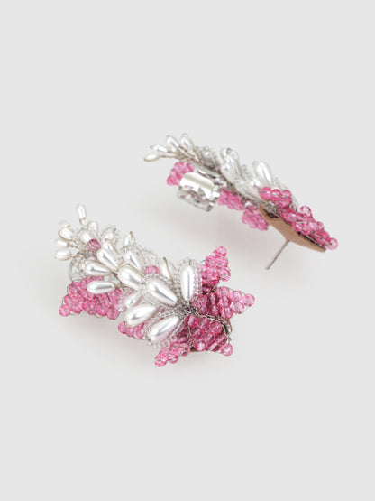 Pink Astilbe Earrings