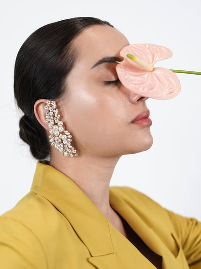 Echinacea White Earrings