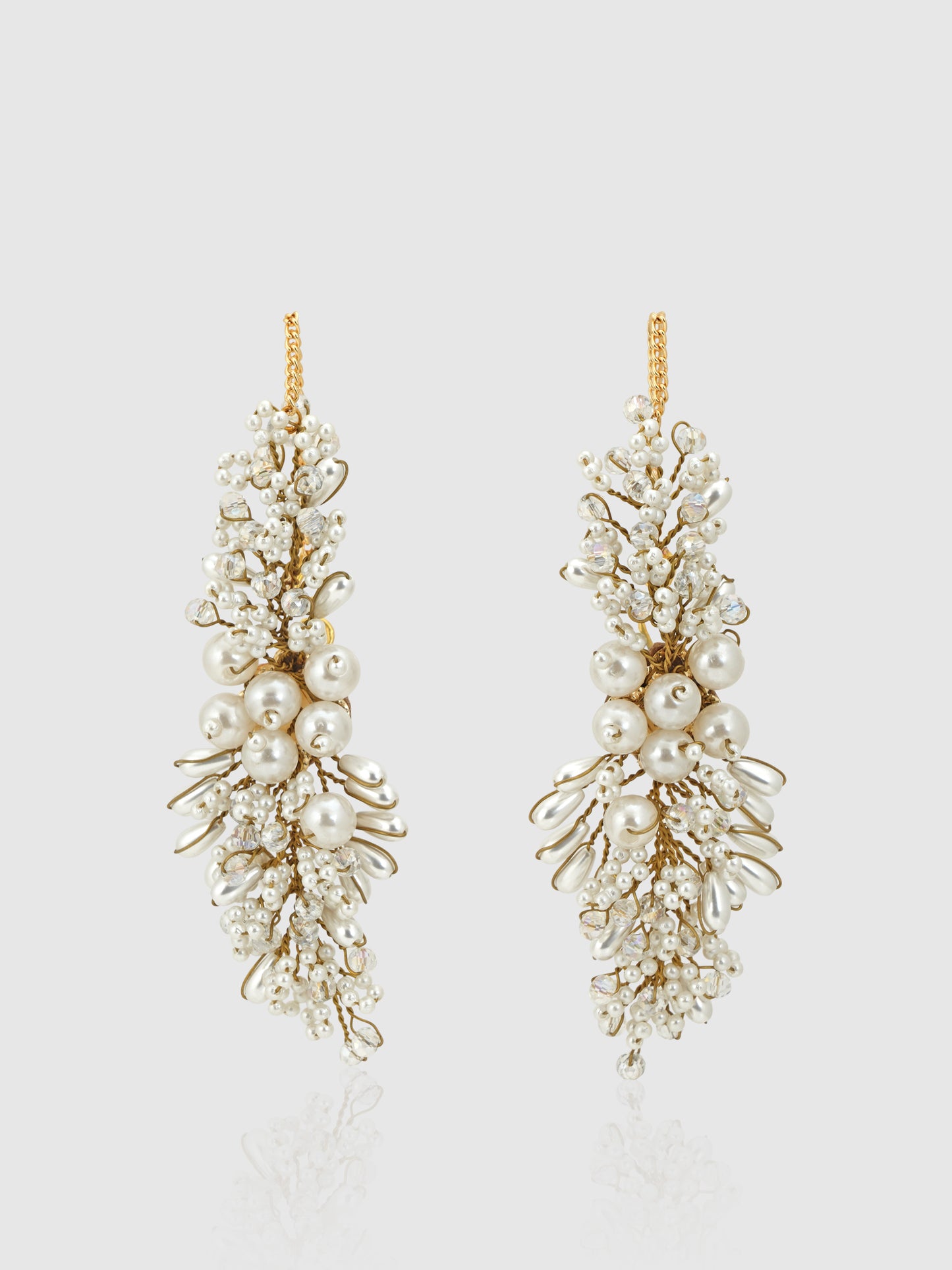 Echinacea White Earrings