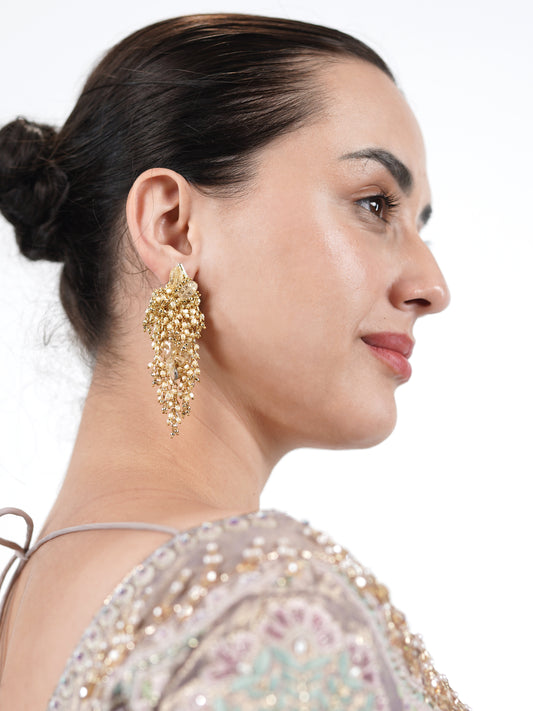Beige Gossamer Earrings