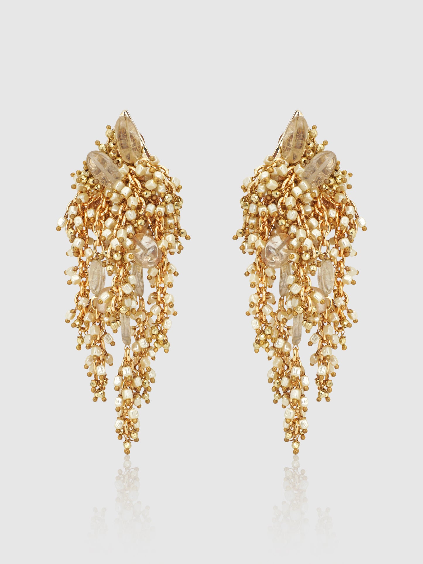 Beige Gossamer Earrings