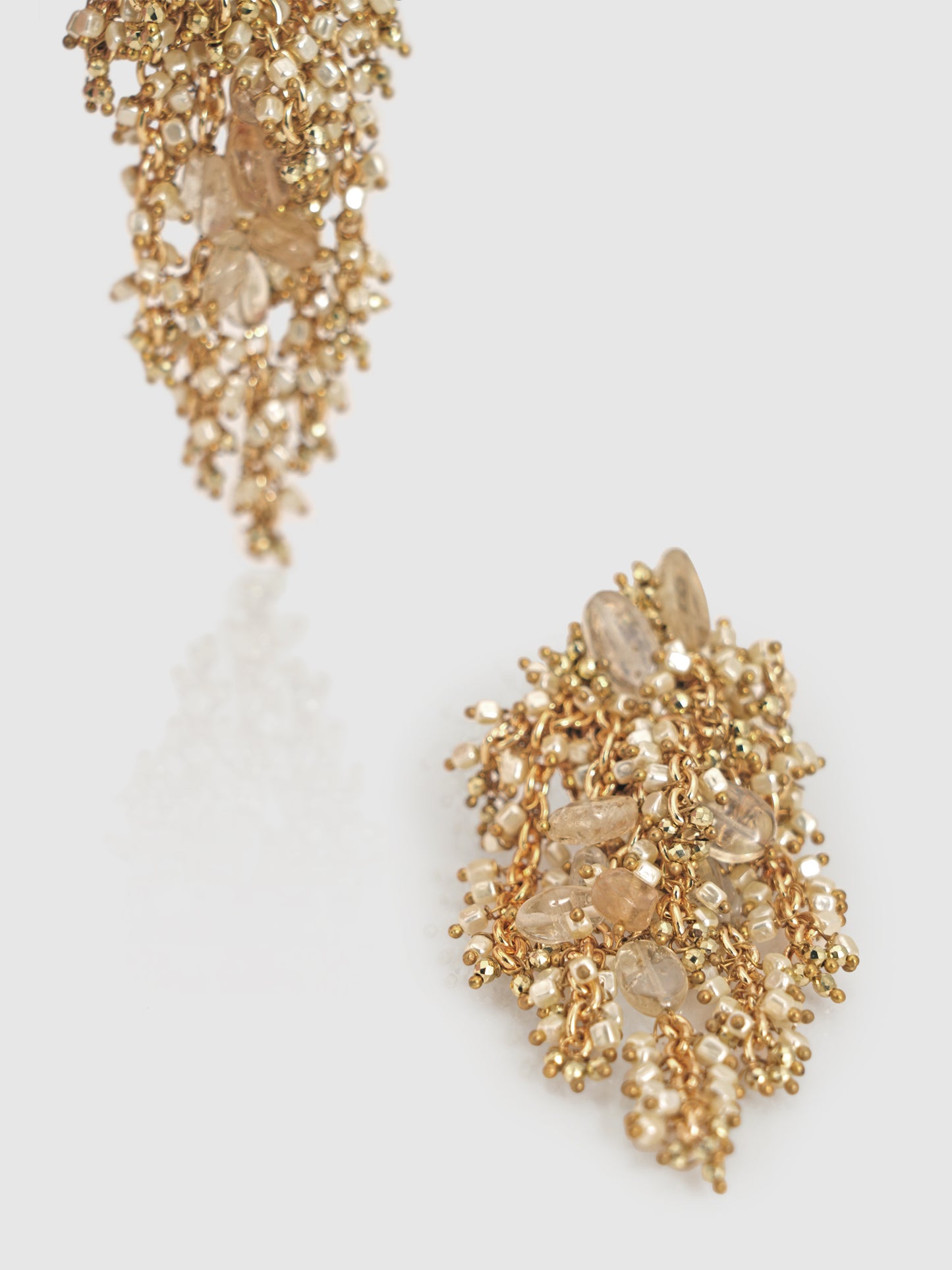 Beige Gossamer Earrings