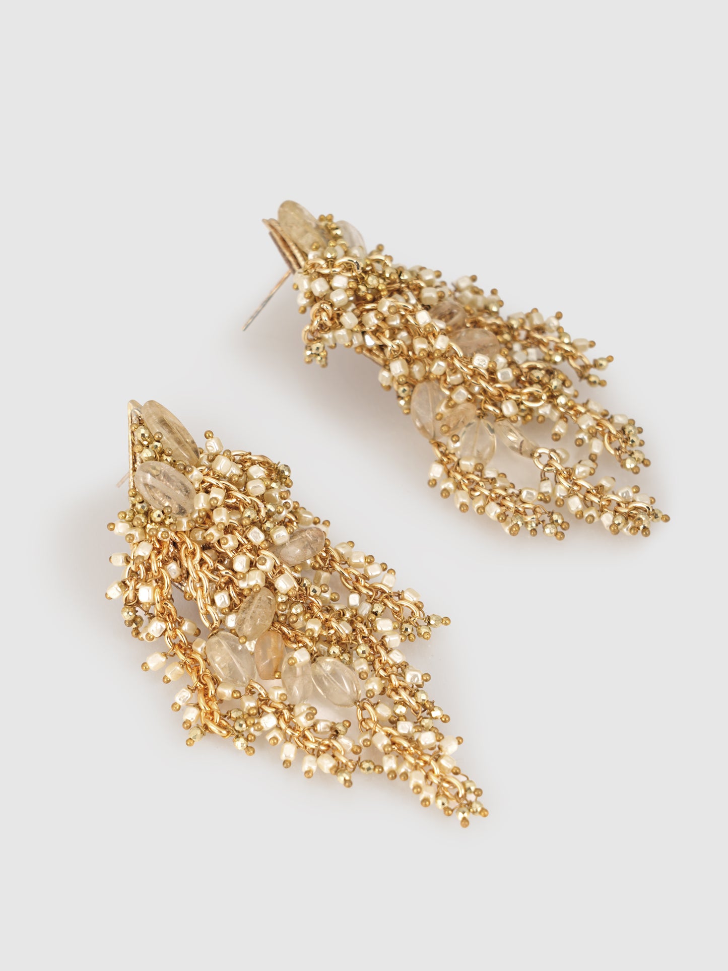 Beige Gossamer Earrings