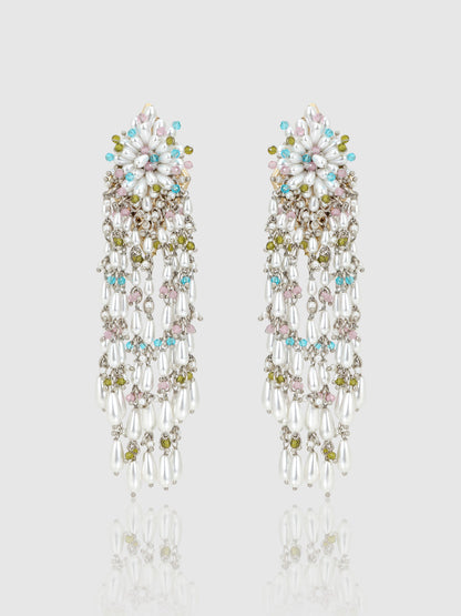 Multicolour Luster Drop Earrings