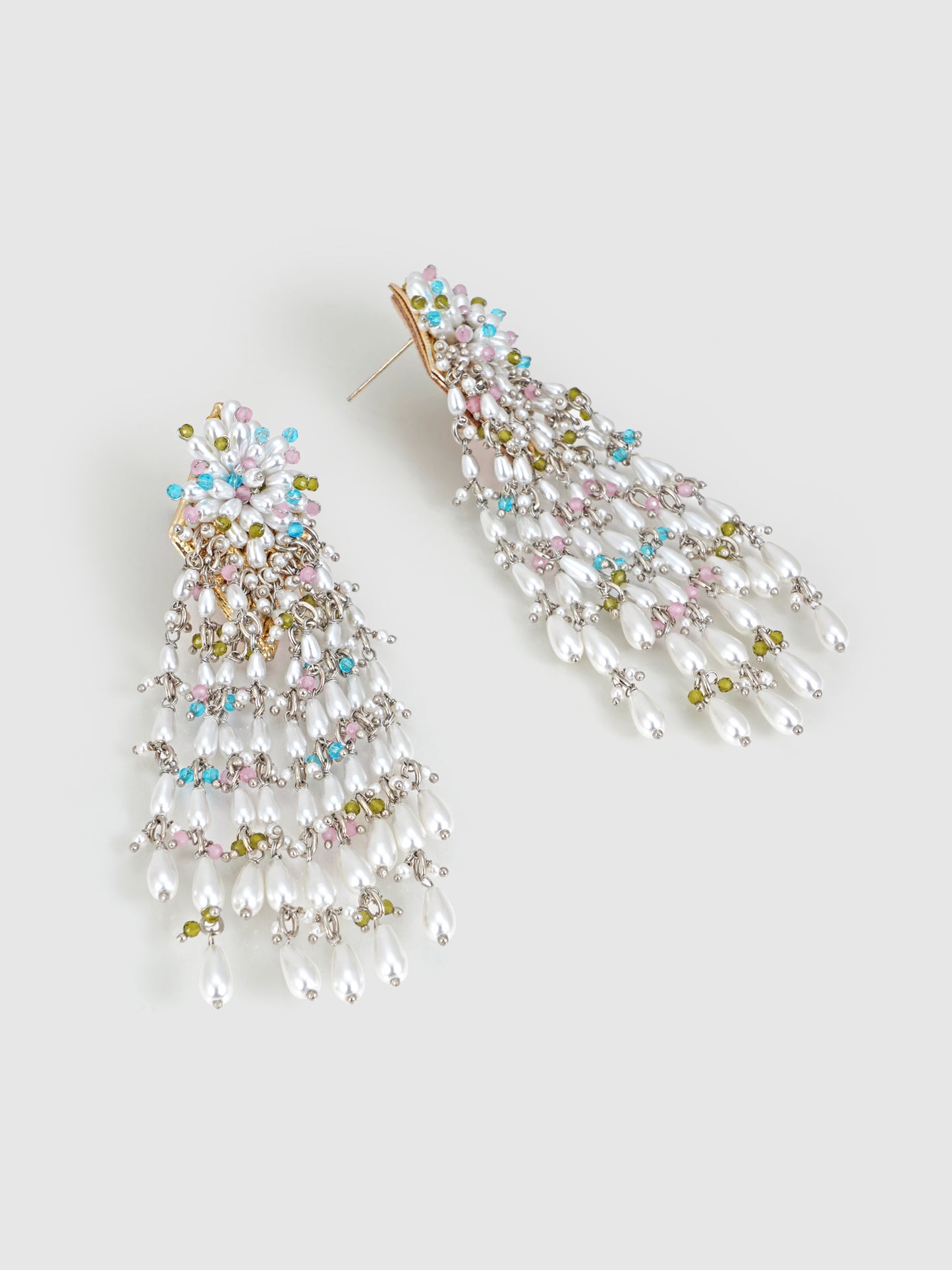 Multicolour Luster Drop Earrings