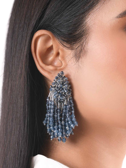 Aqua Drape Earrings