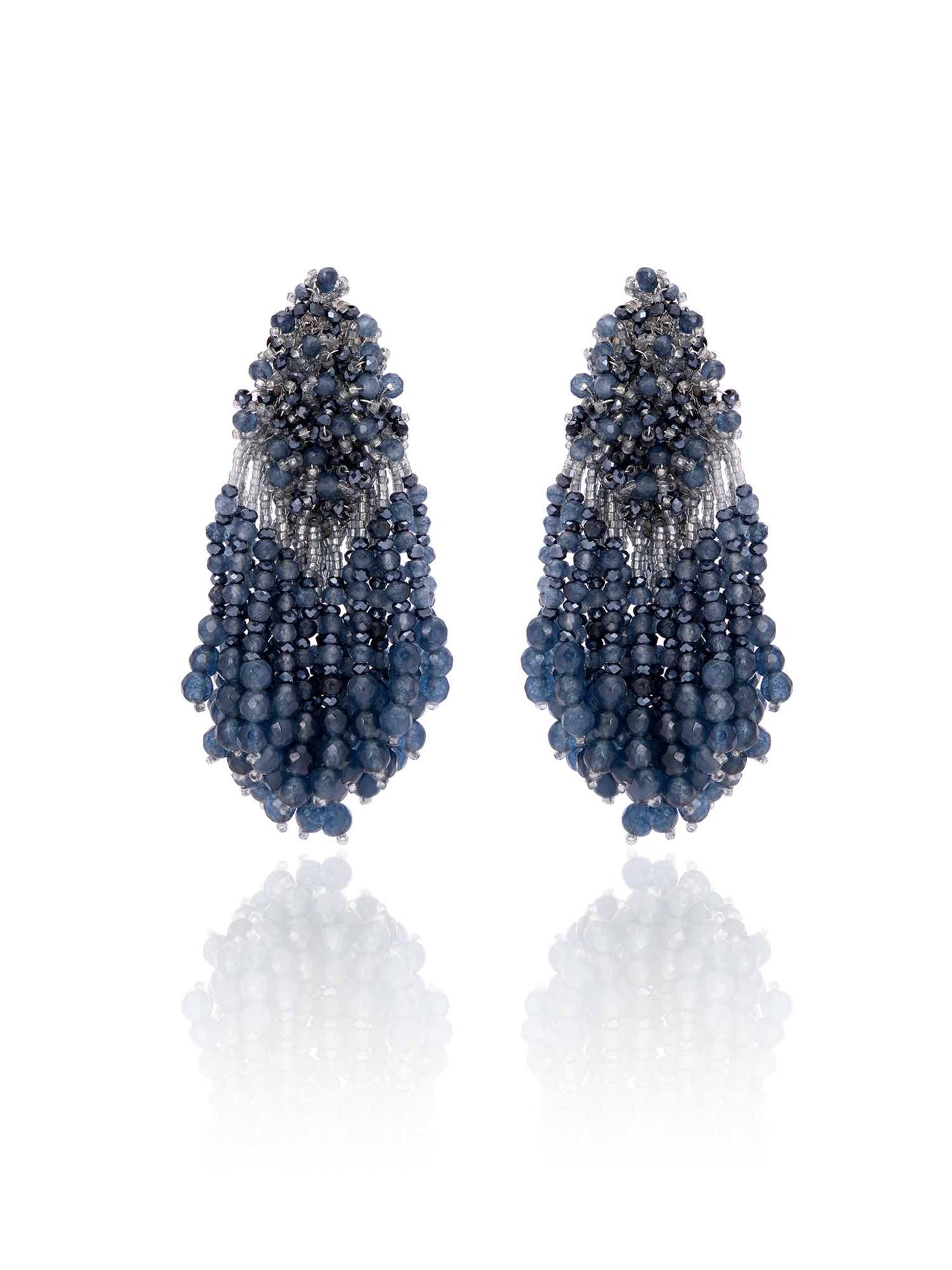 Aqua Drape Earrings