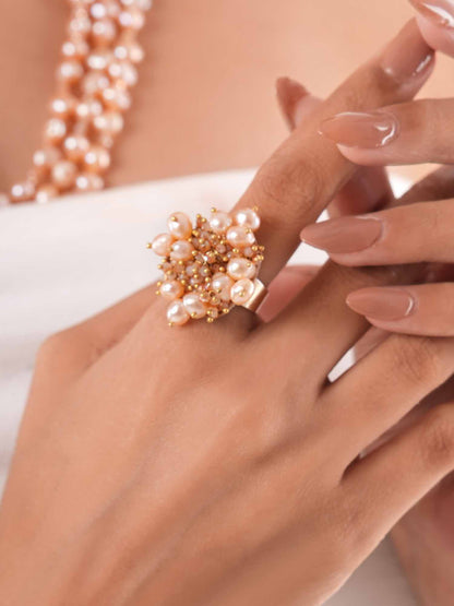 Perzik Peach Finger Ring