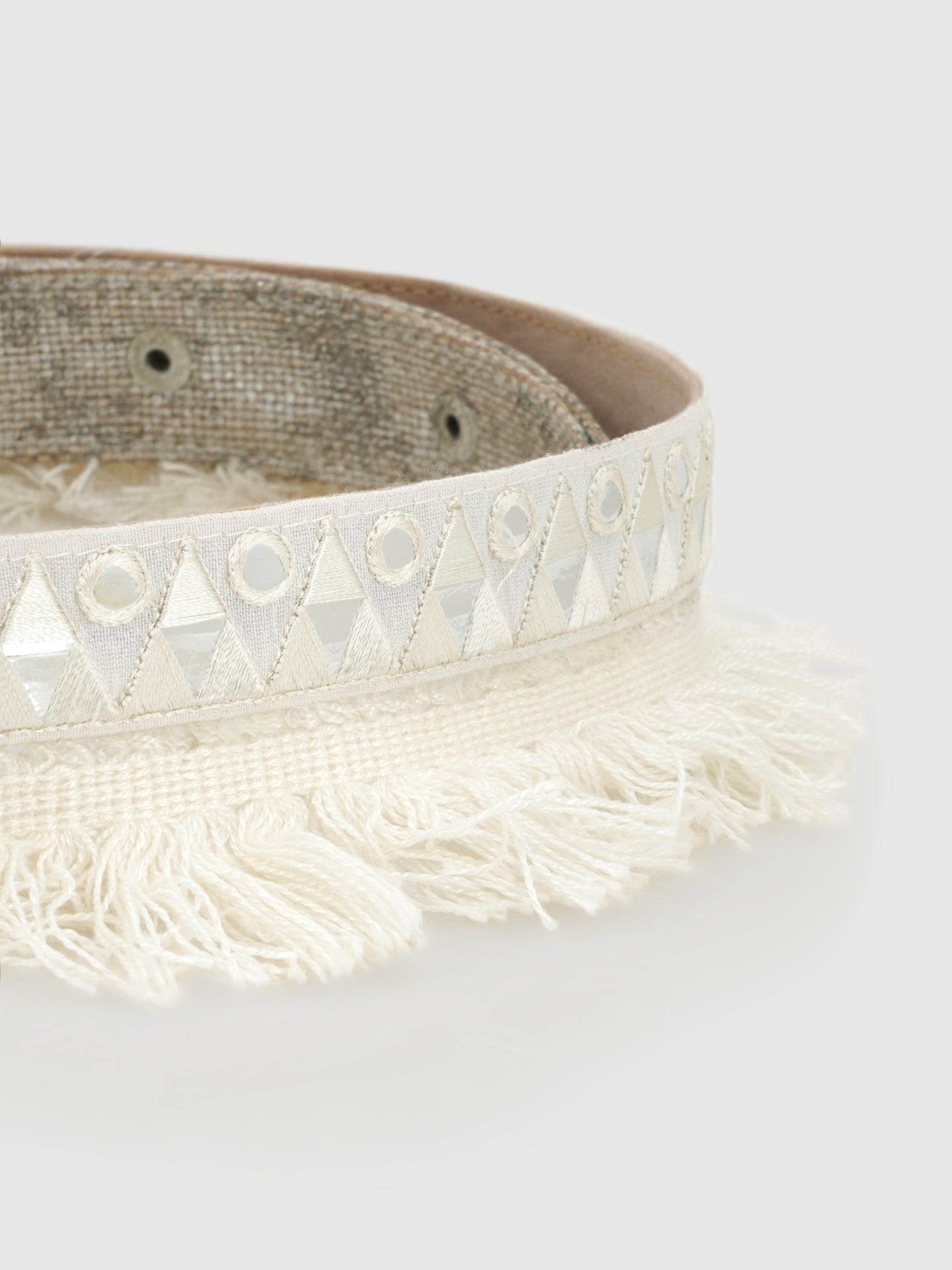 White Orchid Boho Waist Belt