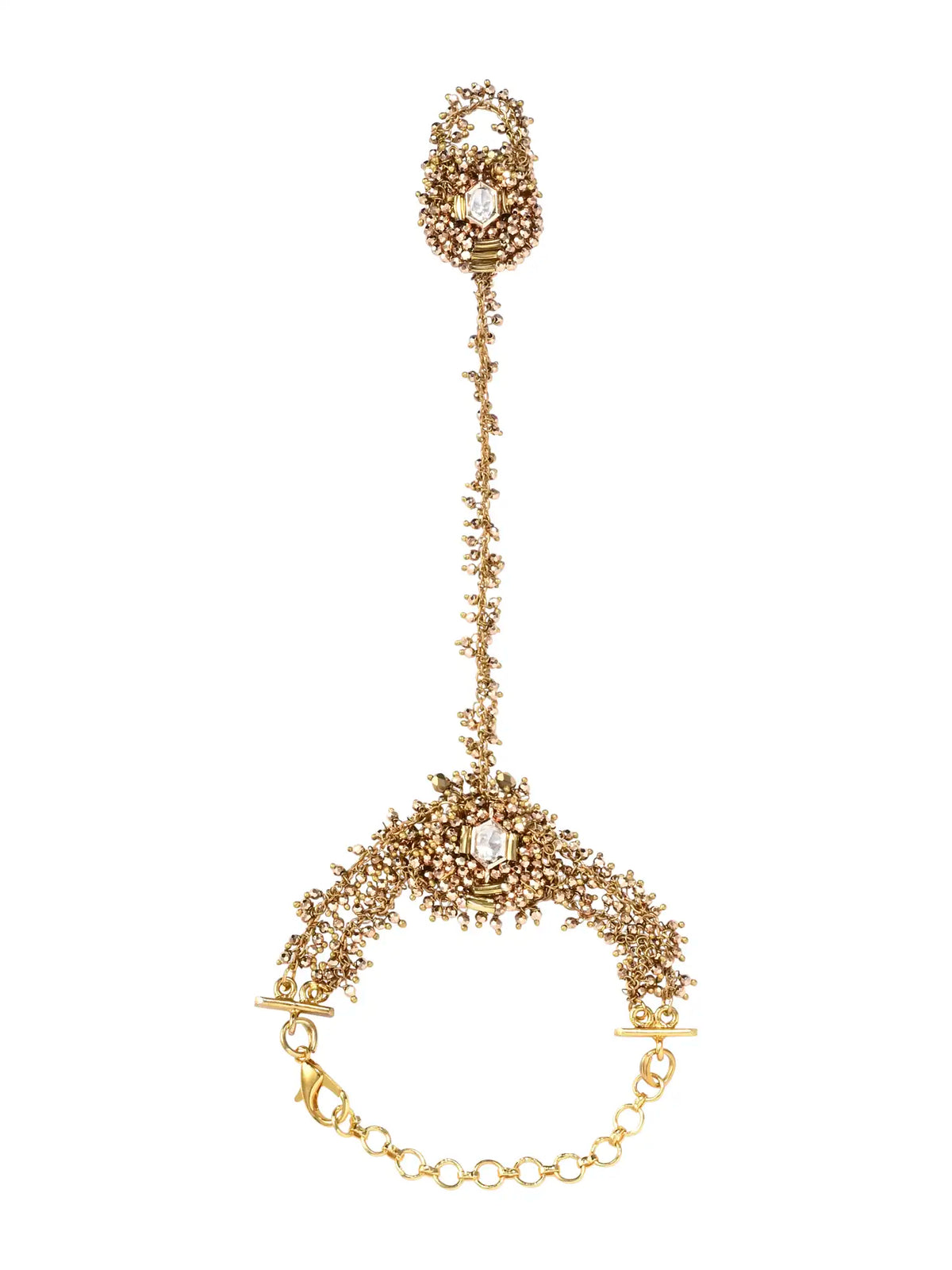 Golden & Dark Gold Kundan Choker Set | Traditional Bridal Necklace Set | Statement Wedding & Festive Jewellery