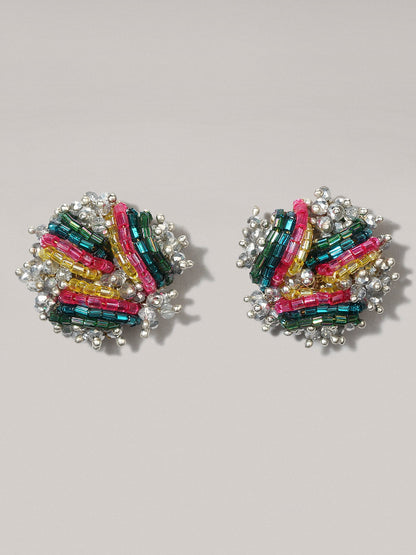 HIBISCUS RAINBOW STUDS - House of D’oro