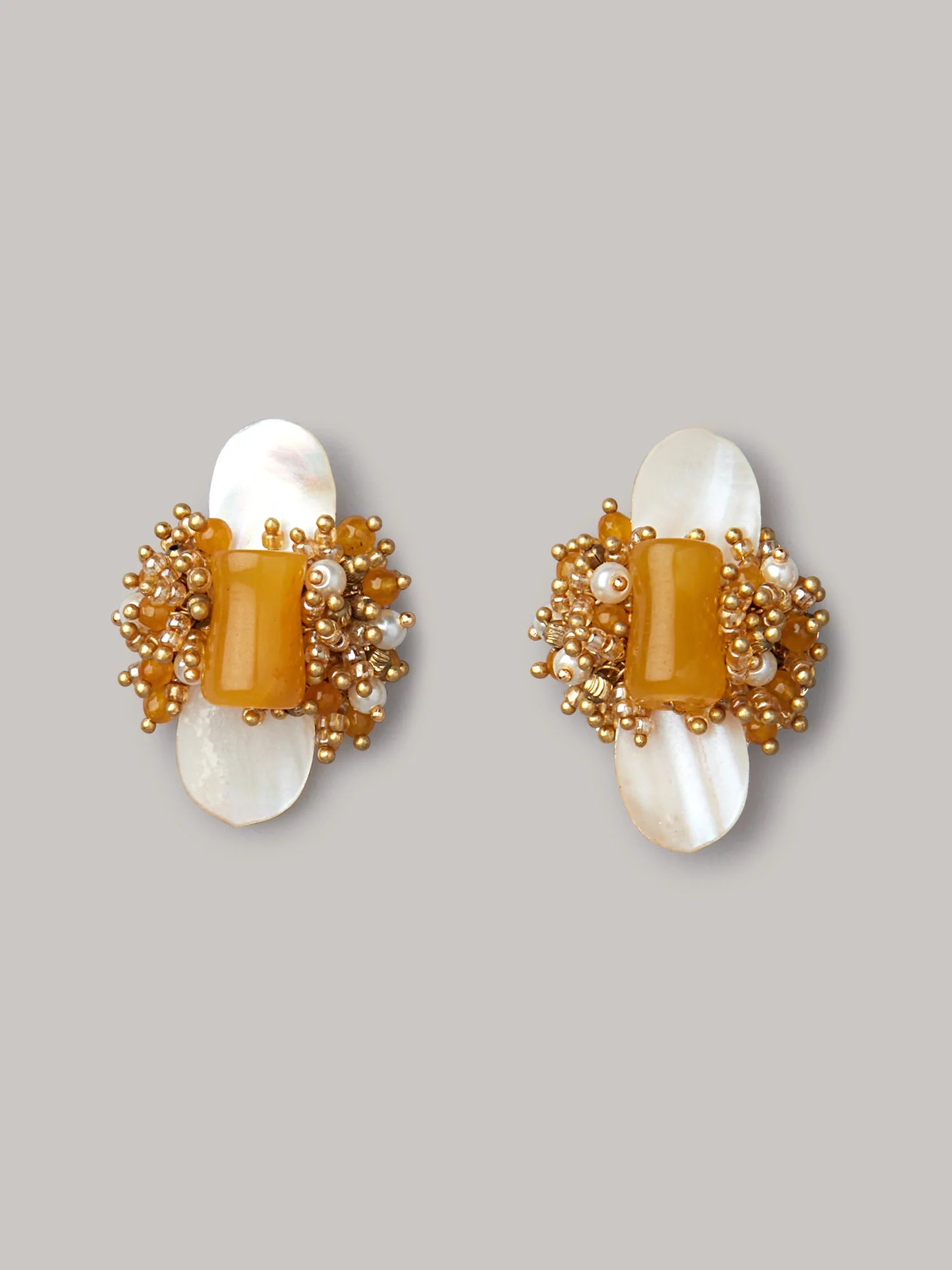 SHEASTA MUSTARD EARRINGS - House of Doro