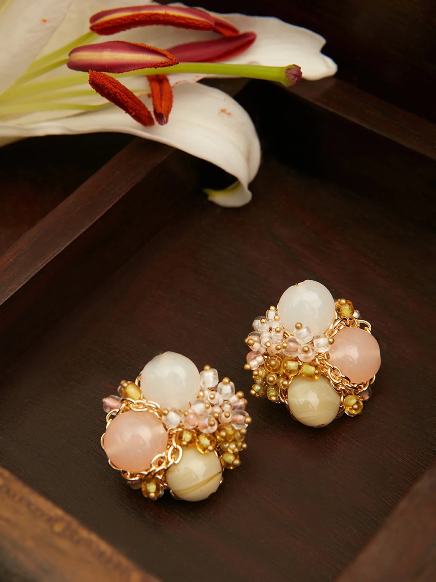 TIRIAN STONE STUDS - House of Doro