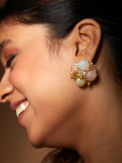 TIRIAN STONE STUDS - House of Doro