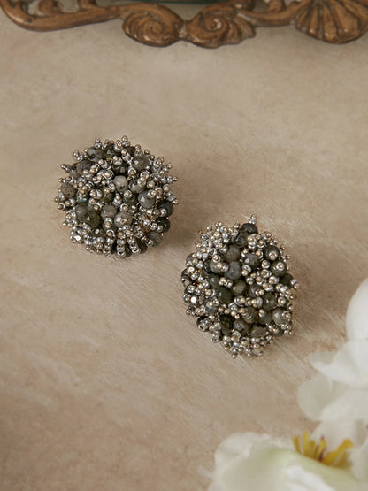 LINDREA BLACK STUDS - House of Doro