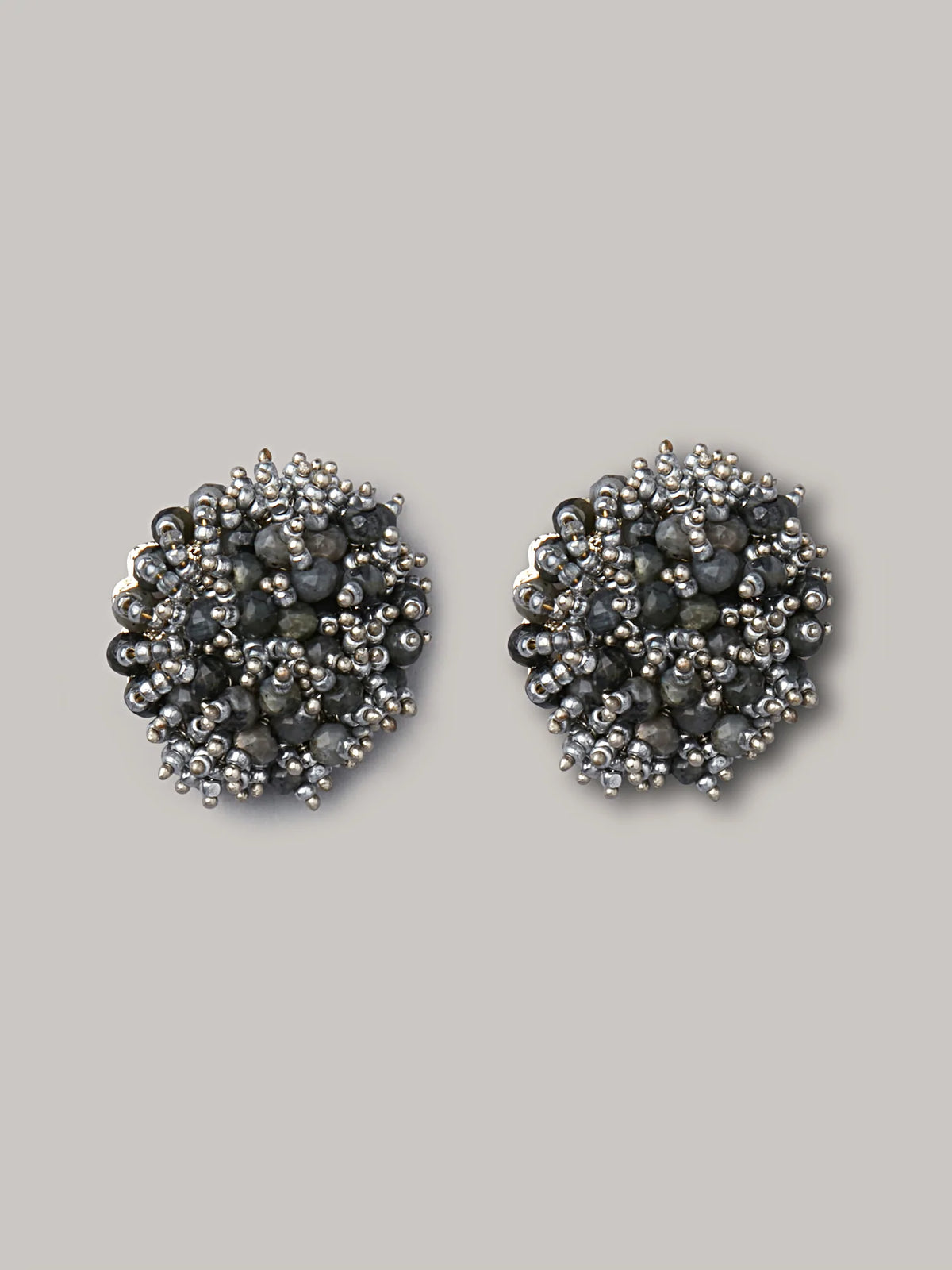 LINDREA BLACK STUDS - House of Doro