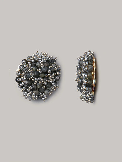 LINDREA BLACK STUDS - House of Doro