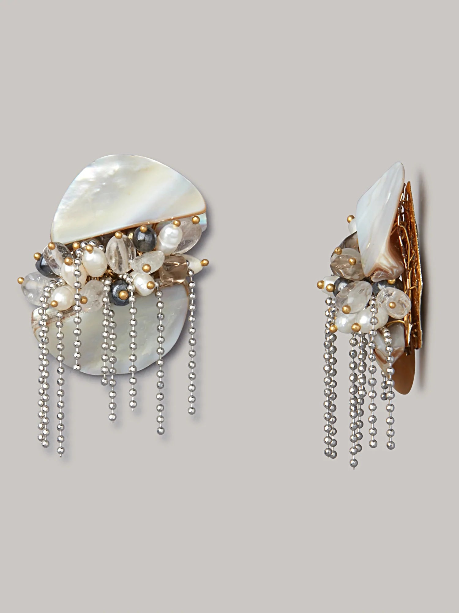 LEIA SHELL STUDS - House of D’oro