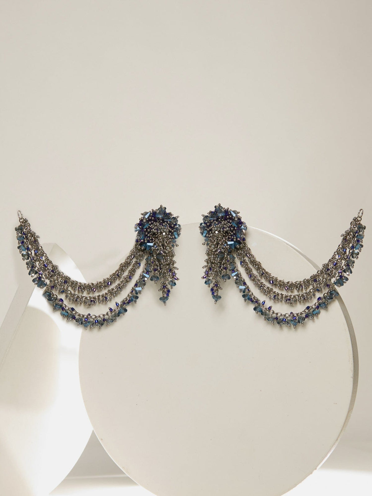 KEYRONA BLUE STUDS - House of D’oro