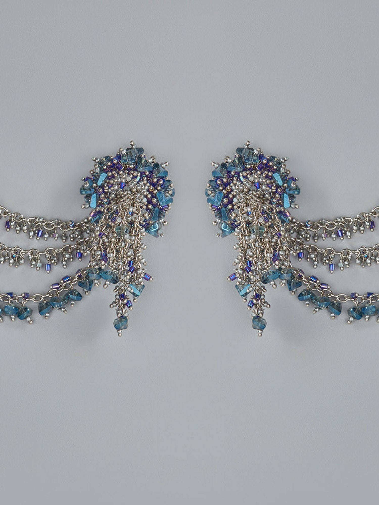 KEYRONA BLUE STUDS - House of D’oro