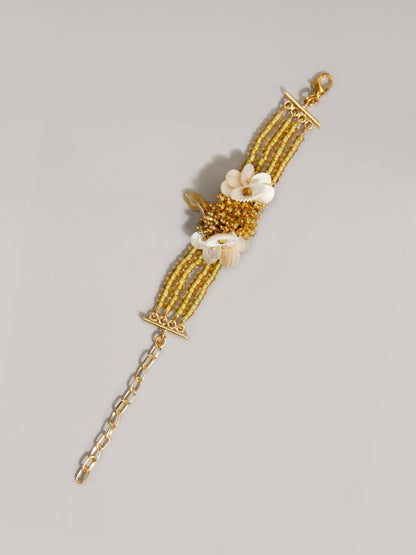 SAMPAGUITA SHELL BRACELET - House of Doro