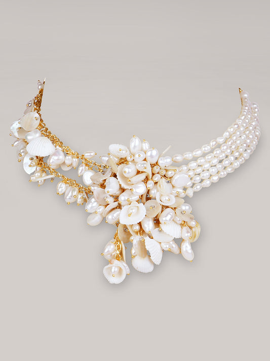 SPATHIPHYLLUM PEARL CHOKER - House of D’oro