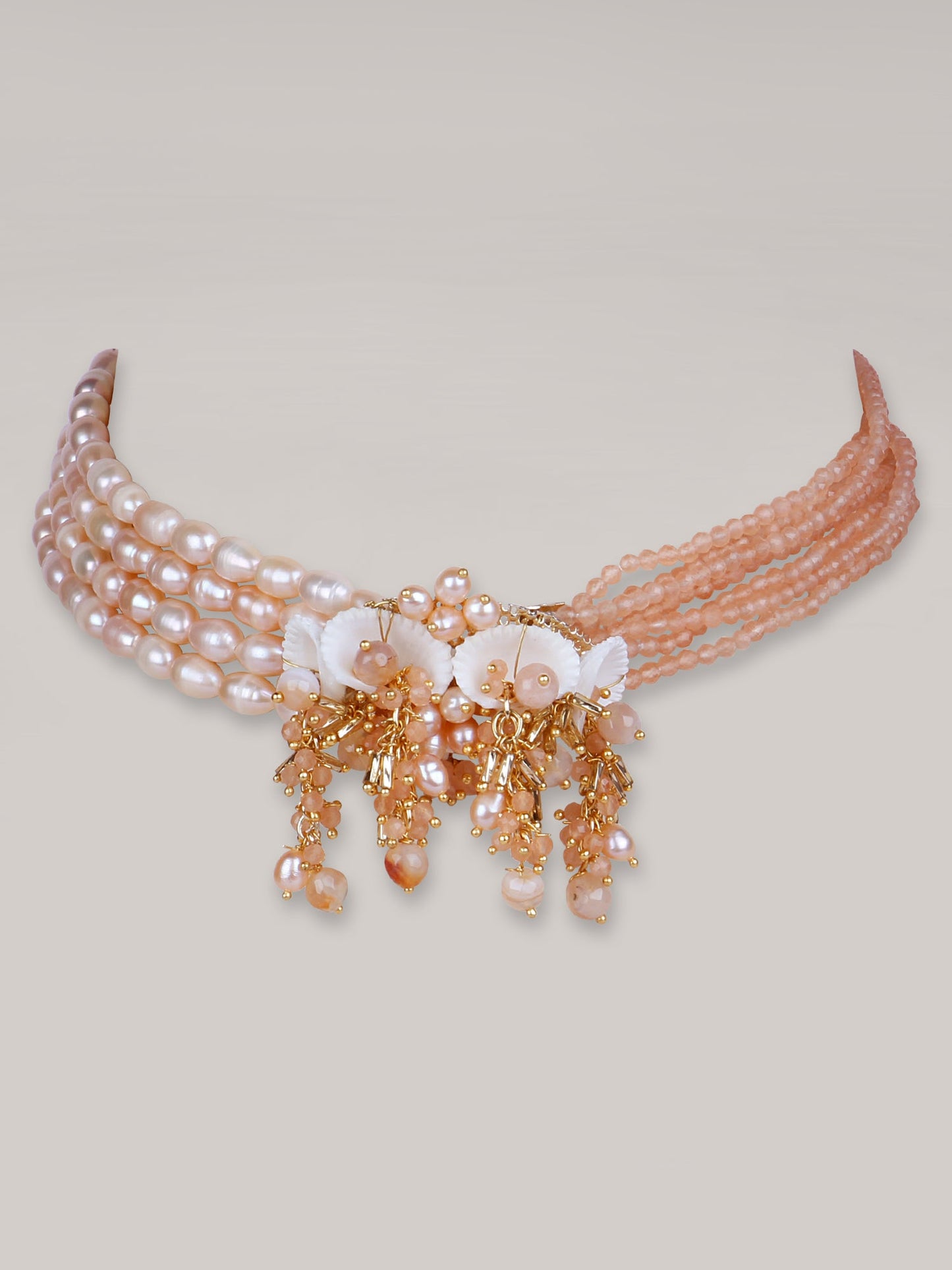 LOCUST BEIGE CHOKER - House of Doro