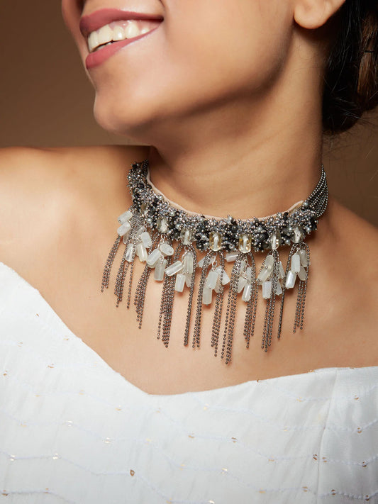 TRACINA BLACK CHOKER - House of D’oro
