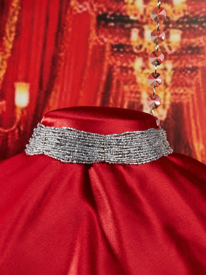 RAINNE SILVER CHOKER - House of Doro