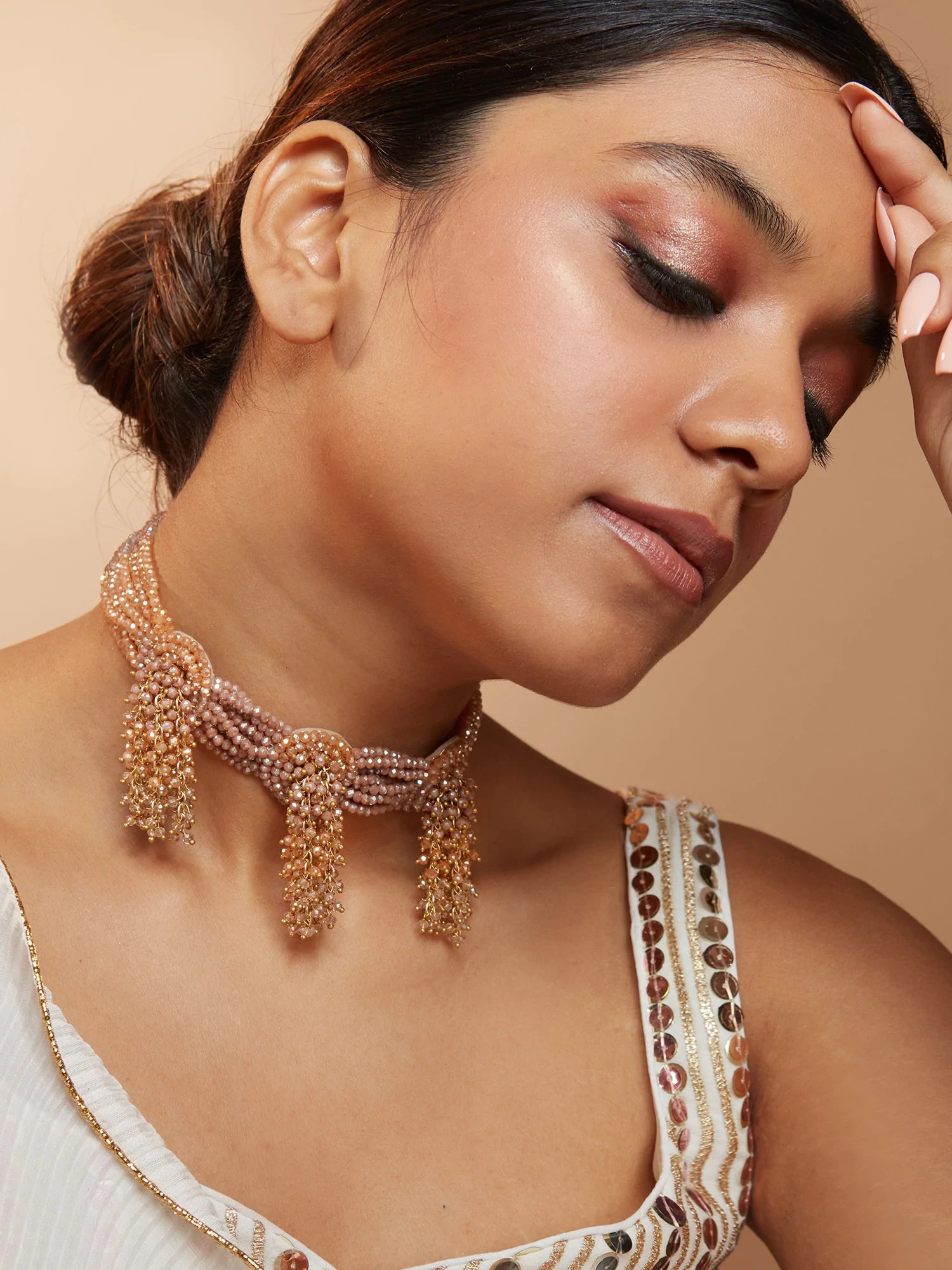 KEANE BROWN CHOKER - House of D’oro