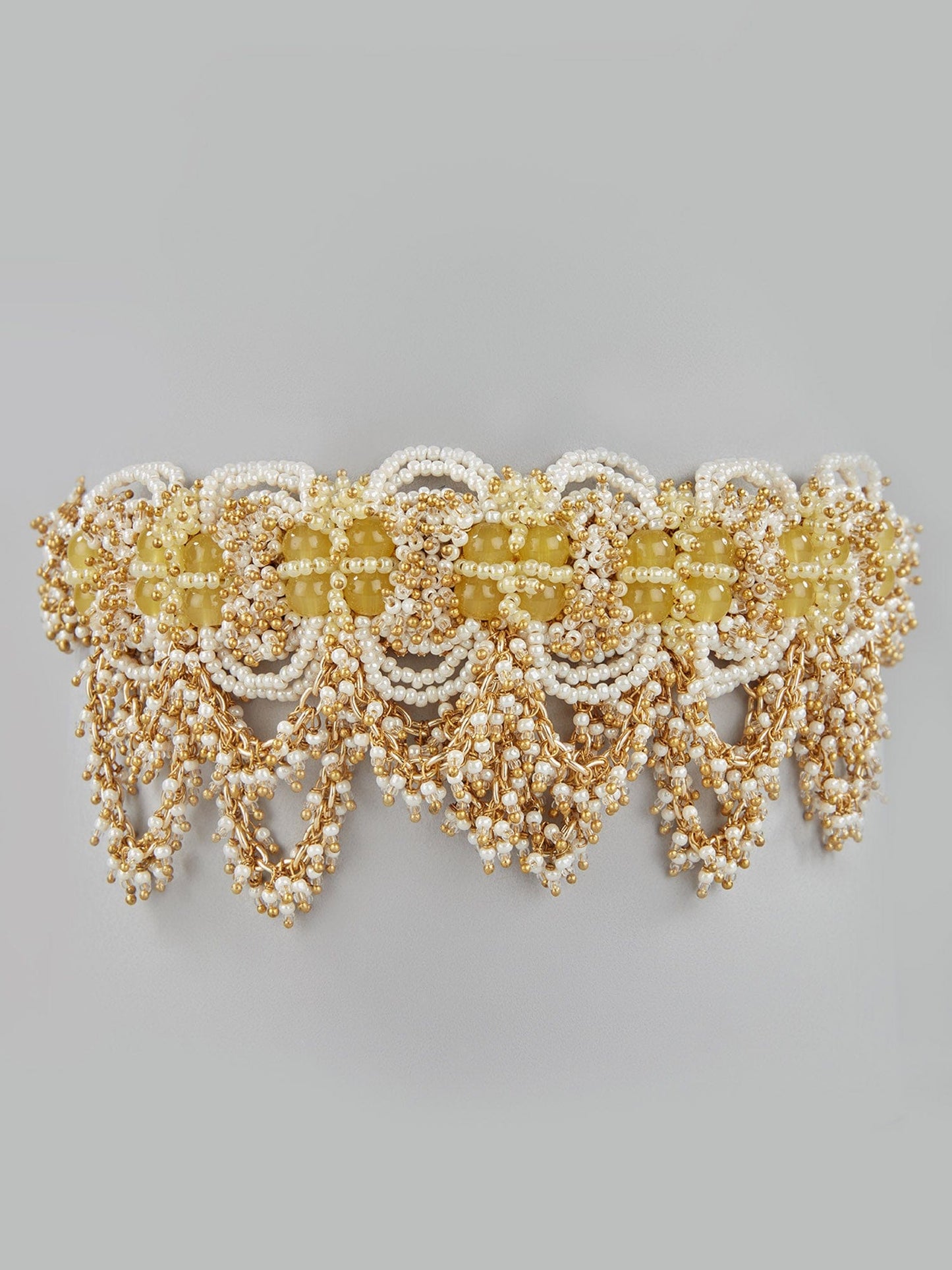 LUNARIA YELLOW CHOKER - House of Doro