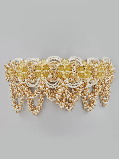 LUNARIA YELLOW CHOKER - House of Doro