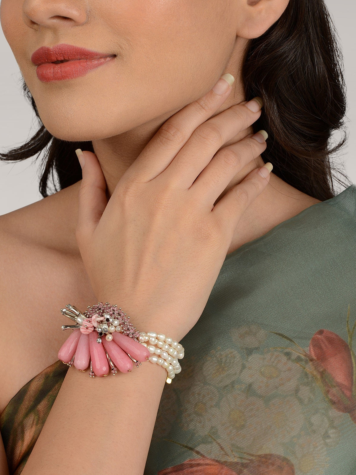 PHILODENDRON PINK BRACELET - House of Doro