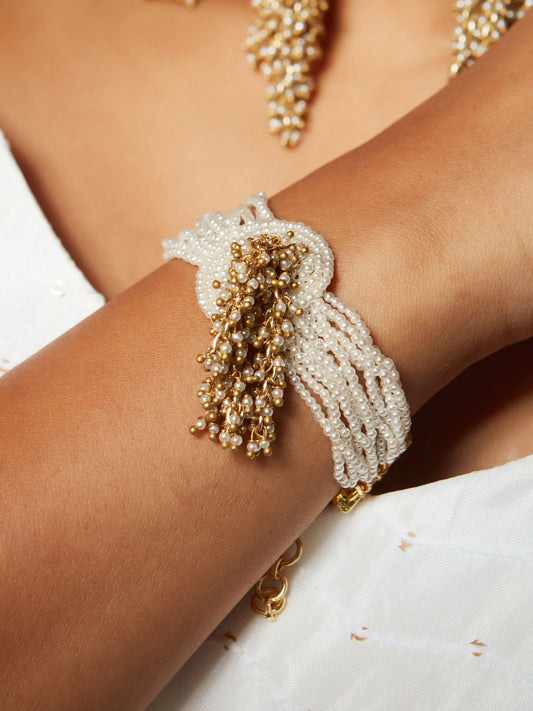 SVAKSHA PEARL BRACELET - House of Doro