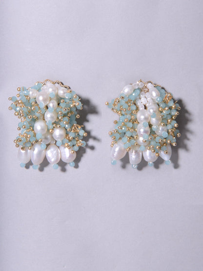 ATLANNA AQUA STUDS - House of Doro