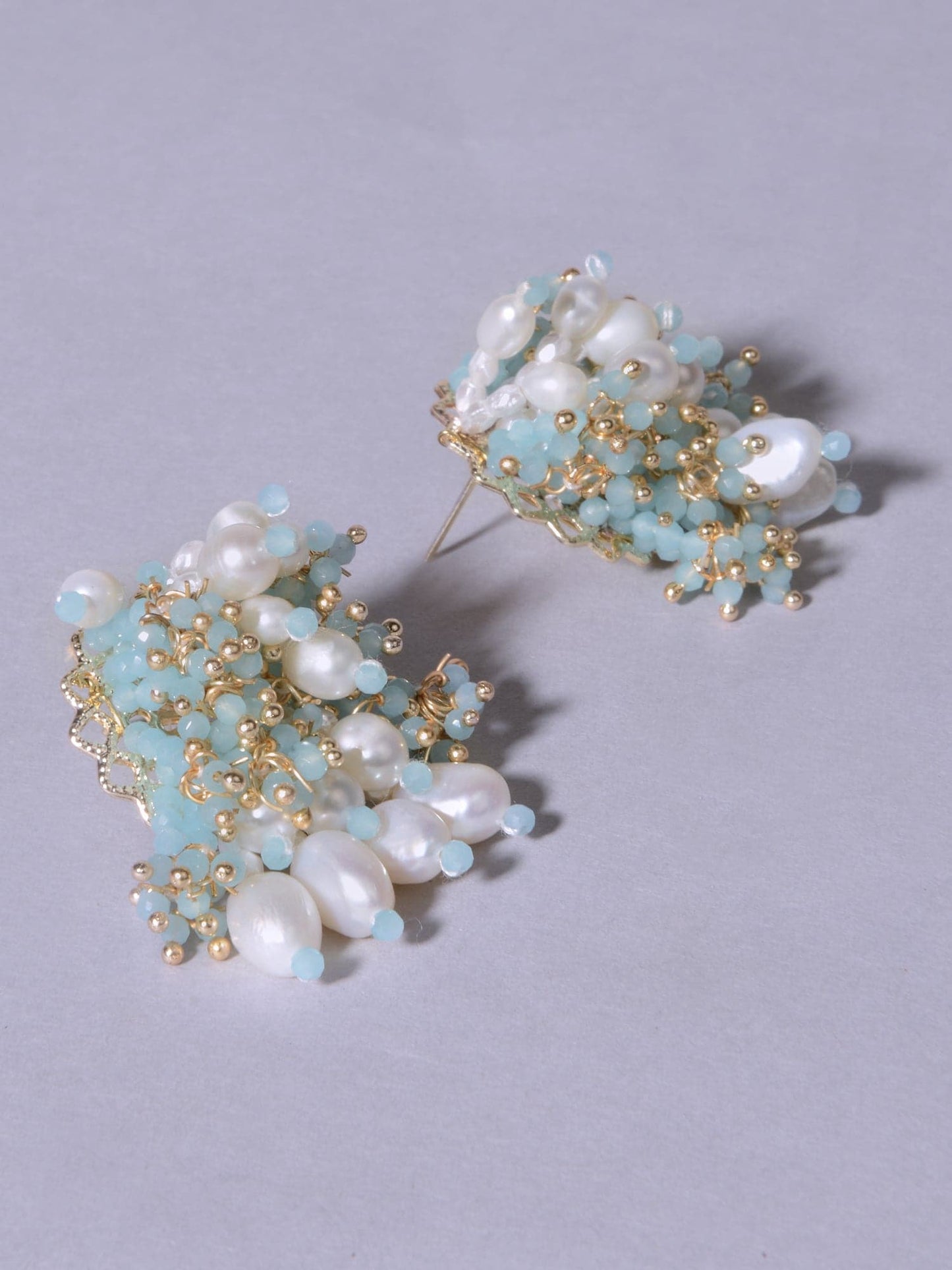 ATLANNA AQUA STUDS - House of Doro
