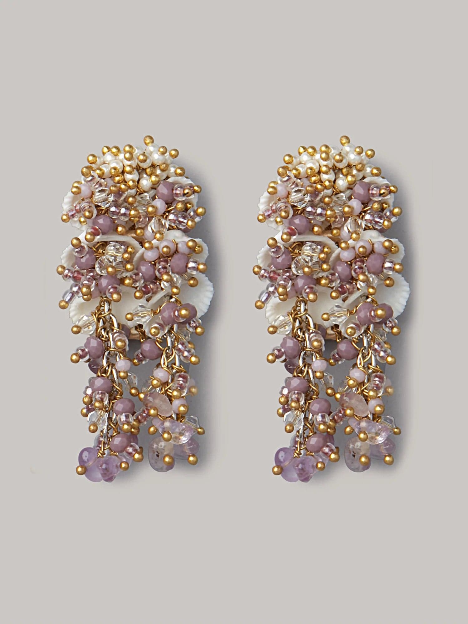 AMHANA PURPLE STUDS - House of Doro