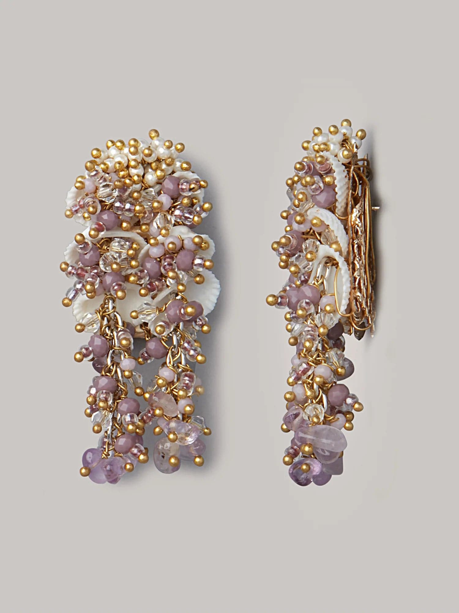 AMHANA PURPLE STUDS - House of Doro