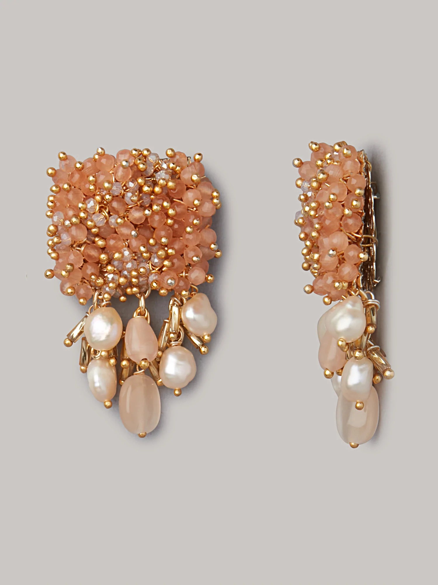 ELBERRA PEACH STUDS - House of Doro