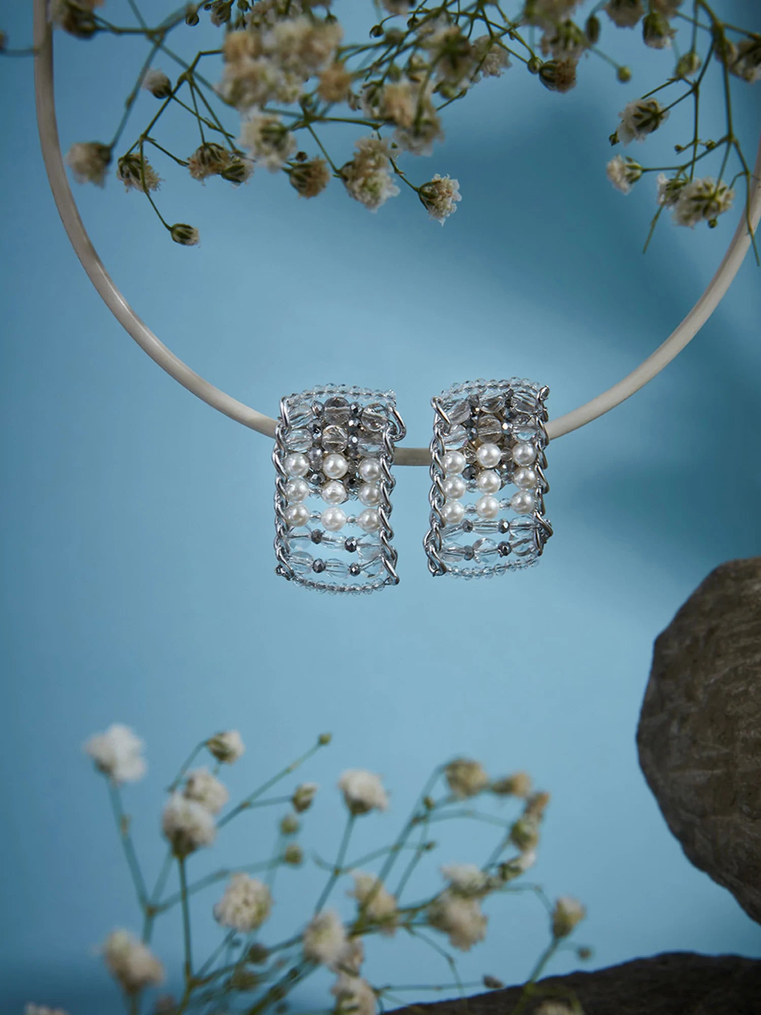 LAERRA SILVER STUDS - House of D’oro