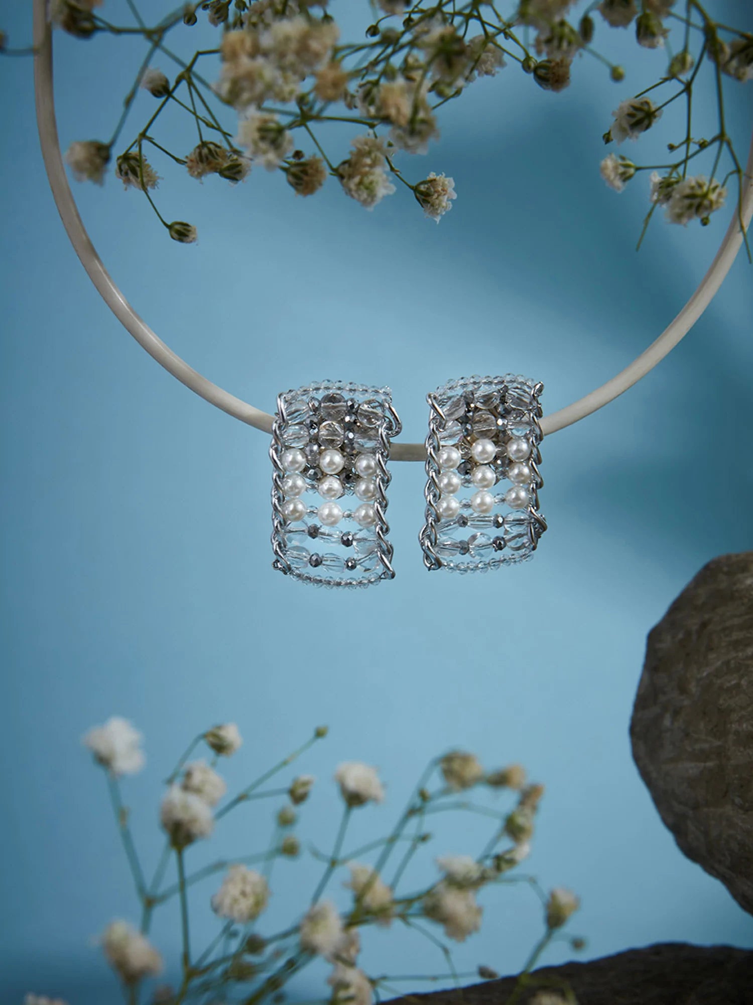 LAERRA SILVER STUDS - House of Doro